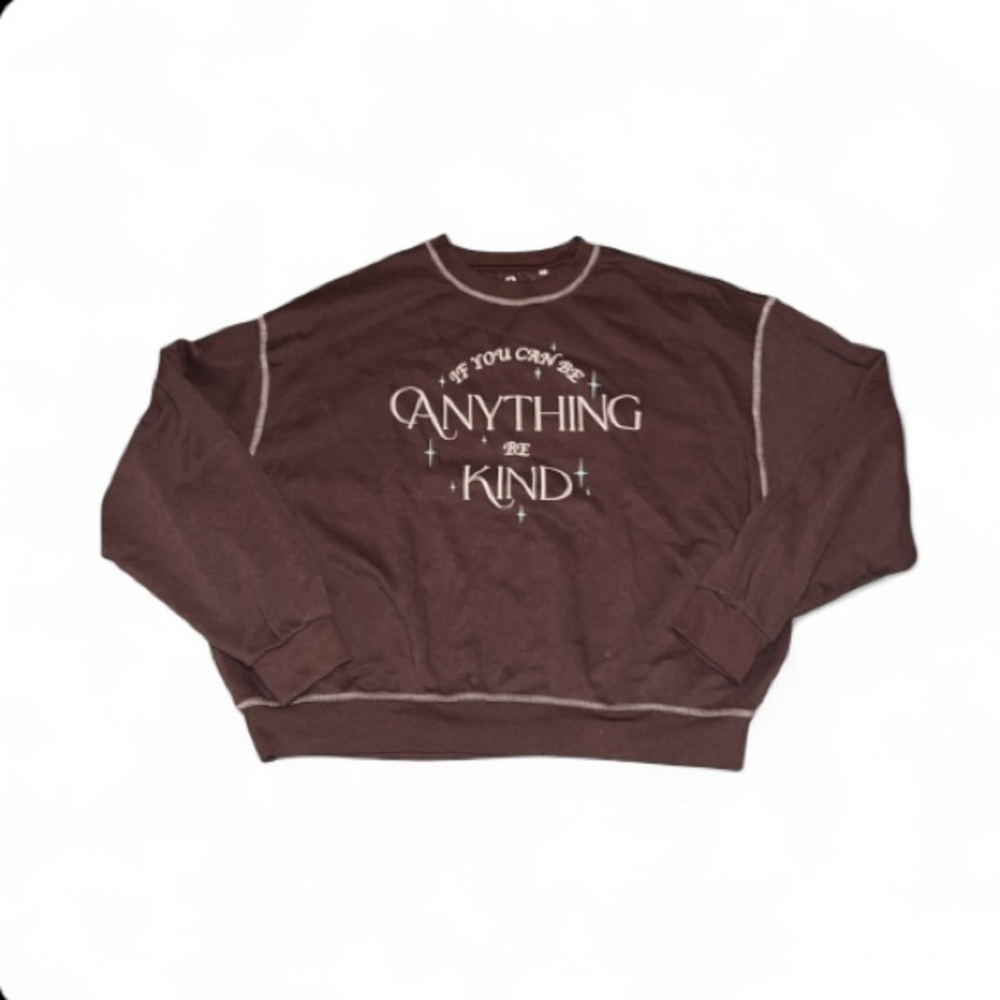 Pacsun Brown Crewneck Sweatshirt- Size Large